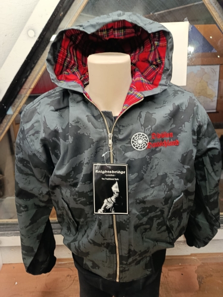 Harrington Jacke - Division Deutschland - mit Kapuze - dark splinter