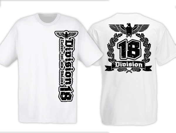 T-Hemd - Division 18 - weiß T-Hemd - Division 18 - weiß