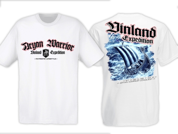 T-Hemd - Aryan Warrior - Vinland Expedition - weiß T-Hemd - Aryan Warrior - Vinland Expedition - weiß