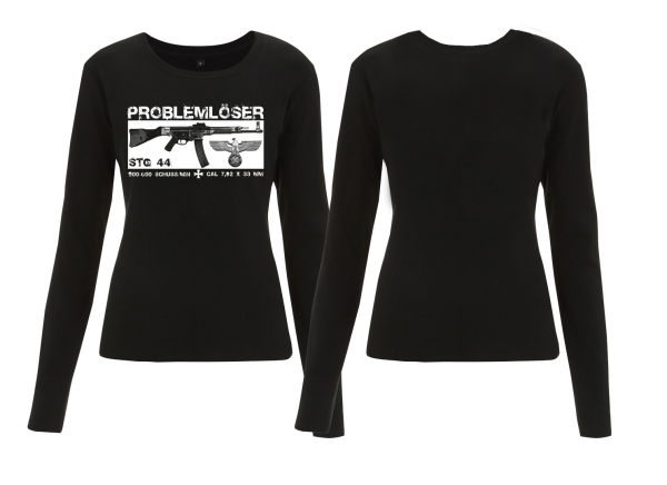 Frauen - Sweatshirt - Problemlöser - schwarz Frauen - Sweatshirt - Problemlöser - schwarz