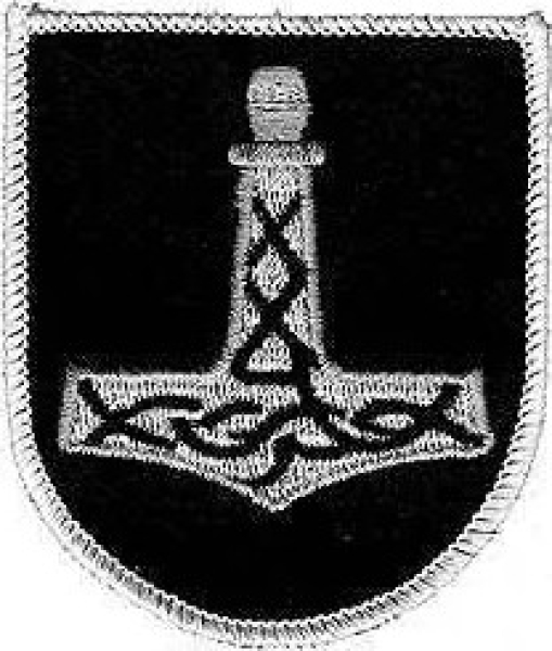 Aufnäher - Thors Hammer mit Wappen +++EINZELSTÜCK+++ Aufnäher - Thors Hammer mit Wappen +++EINZELSTÜCK+++