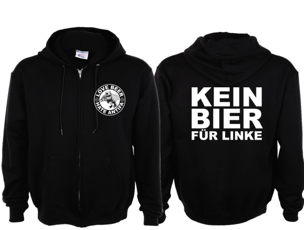 Frauen Kapuzenjacke - Love Beer - Hate Antifa Frauen Kapuzenjacke - Love Beer - Hate Antifa