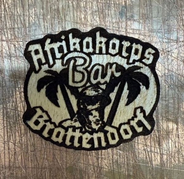 Magnet - Holz - Afrikakorps Bar Brattendorf