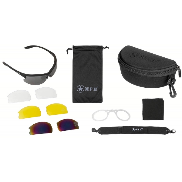 Sportbrille - "Strike" - schwarz Sportbrille - "Strike" - schwarz
