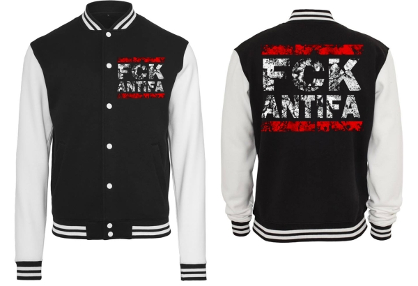 Frauen College Jacke - FCK ANTIFA - Motiv 10 Frauen College Jacke - FCK ANTIFA - Motiv 10