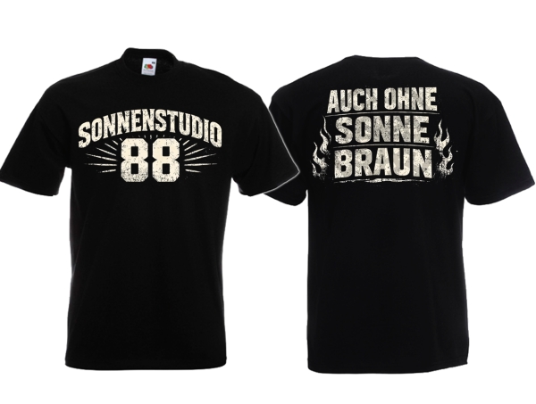Frauen T-Shirt - Sonnenstudio 88 - auch ohne Sonne braun - Motiv 4 Frauen T-Shirt - Sonnenstudio 88 - auch ohne Sonne braun - Motiv 4
