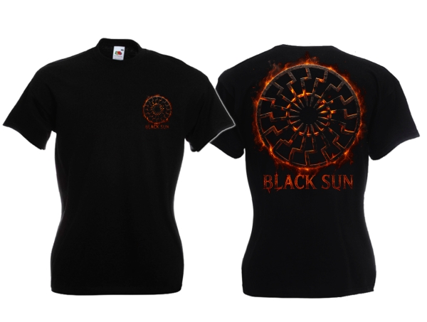 Frauen T-Shirt - Black Sun - Flamme Empor - Motiv 1 Frauen T-Shirt - Black Sun - Flamme Empor - Motiv 1