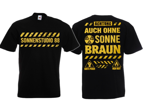 Frauen T-Shirt - Sonnenstudio 88 - High Heat - schwarz Frauen T-Shirt - Sonnenstudio 88 - High Heat - schwarz