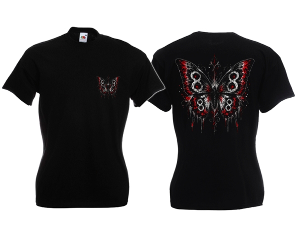 Frauen T-Shirt - Schmetterling - Motiv 1 Frauen T-Shirt - Schmetterling - Motiv 1