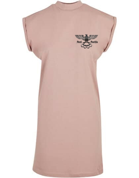 Kleid - Turtle Extended Shoulder Dress - Anti Antifa - Adler mit Schlagring - dusk rose Kleid - Turtle Extended Shoulder Dress - Anti Antifa - Adler mit Schlagring - dusk rose