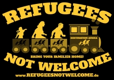 Refugees NOT WELCOME - Aufkleber Paket 10 Stück Refugees NOT WELCOME - Aufkleber Paket 10 Stück
