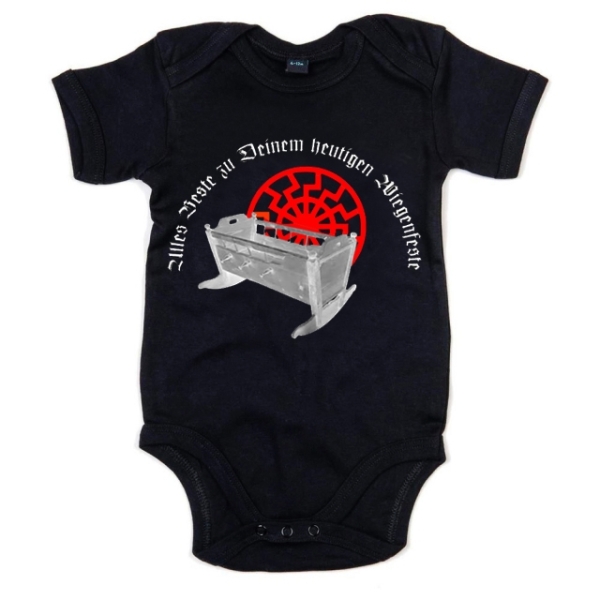 Baby-Bodie - Wiegenfest - schwarz Baby-Bodie - Wiegenfest - schwarz