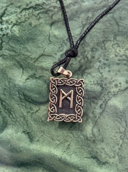 Runen Amulett - Mannaz - Bronze Runen Amulett - Mannaz - Bronze