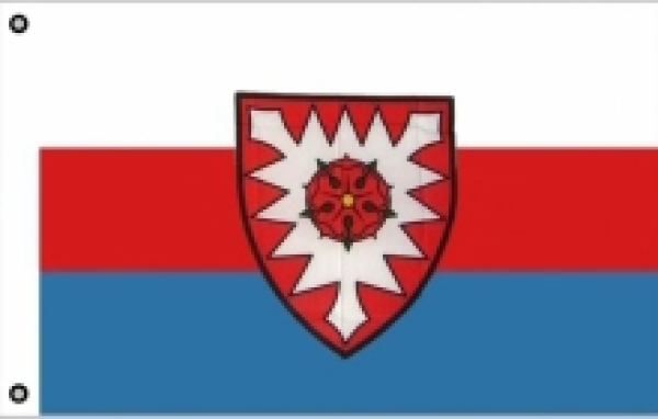 Fahne - Schaumburg Lippe mit Wappen (146) Fahne - Schaumburg Lippe mit Wappen (146)