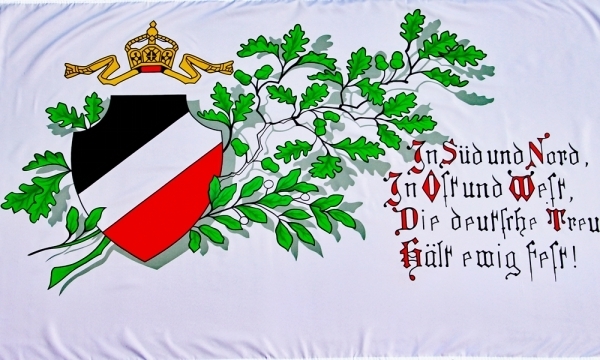 Fahne - Deutsches Reich - In Süd und Nord Fahne - Deutsches Reich - In Süd und Nord