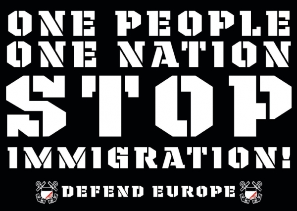 Stop Immigration - Aufkleber Paket 50 Stück Stop Immigration - Aufkleber Paket 50 Stück