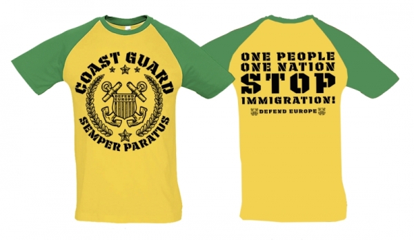 Raglan T-Shirt - Coast Guard - Gold/KellyGreen Raglan T-Shirt - Coast Guard - Gold/KellyGreen