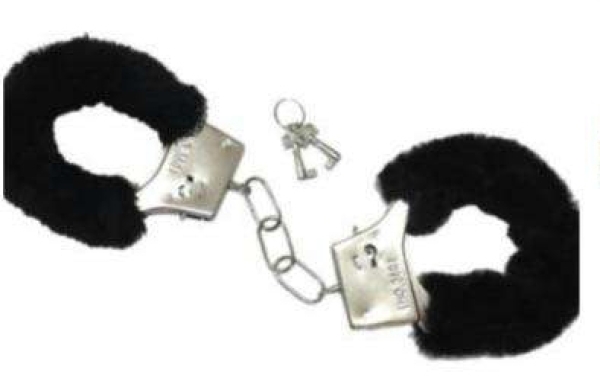 Plüschhandschellen Set - schwarz+++Nur wenige da+++ Plüschhandschellen Set - schwarz+++Nur wenige da+++