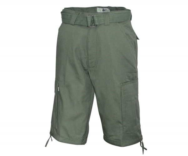 Short - Army Bermuda - mit Gürtel - oliv Short - Army Bermuda - mit Gürtel - oliv