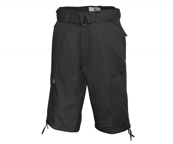 Short - Army Bermuda - mit Gürtel - schwarz Short - Army Bermuda - mit Gürtel - schwarz