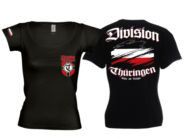 Frauen Rundhals-T-Shirt - Division Thüringen - Motiv 2 Frauen Rundhals-T-Shirt - Division Thüringen - Motiv 2