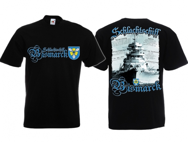 T-Shirt - Schlachtschiff Bismarck - schwarz T-Shirt - Schlachtschiff Bismarck - schwarz