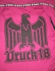 Premium - Frauen Kapuzenjacke - Krawallgirl - schwarz/pink