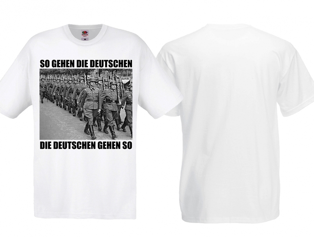 TShirt So gehen die Deutschen weiß Herritage Der für Heimat und
