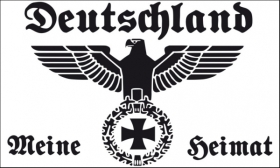 Fahne - Deutschland - Meine Heimat - Weiss (8) Fahne - Deutschland - Meine Heimat - Weiss (8)