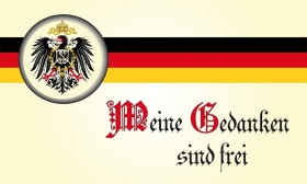 Fahne - Meine Gedanken sind frei (109) Fahne - Meine Gedanken sind frei (109)