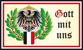 Fahne - Gott mit uns - Adler Kaiserreich (47) Fahne - Gott mit uns - Adler Kaiserreich (47)