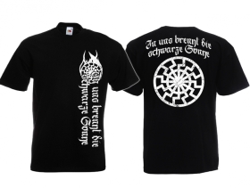 Frauen T-Shirt - In uns brennt die Schwarze Sonne - schwarz/weiss Frauen T-Shirt - In uns brennt die Schwarze Sonne - schwarz/weiss