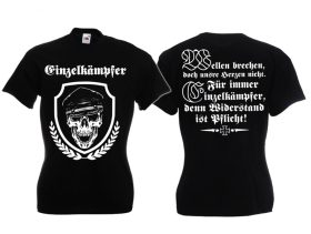 Frauen T-Shirt - Einzelkämpfer - Motiv 2 Frauen T-Shirt - Einzelkämpfer - Motiv 2