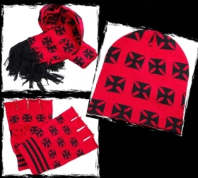 Schal Set - Eisernes Kreuz - Schwarz Schal Set - Eisernes Kreuz - Schwarz
