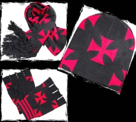 Schal Set - Eisernes Kreuz - Rot Schal Set - Eisernes Kreuz - Rot