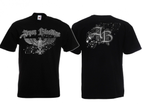 Frauen T-Shirt - Aryan Bloodline - schwarz/silber Frauen T-Shirt - Aryan Bloodline - schwarz/silber