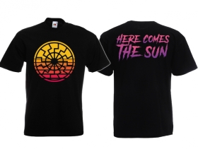 Frauen T-Shirt - Retro - Schwarze Sonne - Here comes the Sun Frauen T-Shirt - Retro - Schwarze Sonne - Here comes the Sun