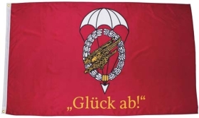 Fahne - Fallschirmjäger - Glück ab (48) Fahne - Fallschirmjäger - Glück ab (48)