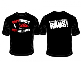 Frauen T-Shirt - Rapefugees not Welcome Frauen T-Shirt - Rapefugees not Welcome