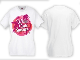 Frauen T-Shirt - White Girls Summer - Sansibar - weiß Frauen T-Shirt - White Girls Summer - Sansibar - weiß