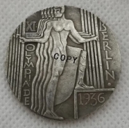 Medallie - Olympia 1936 - BERLIN - Motiv 2 - silbern - Sammleranfertigung +++EINZELSTÜCK+++