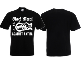 Frauen T-Shirt - Black Metal - Against Antifa - Motiv 1 Frauen T-Shirt - Black Metal - Against Antifa - Motiv 1