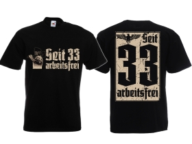Frauen T-Shirt - 1. Mai - Seit 33 arbeitsfrei - schwarz Frauen T-Shirt - 1. Mai - Seit 33 arbeitsfrei - schwarz
