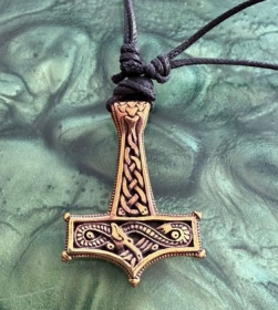 Halskette - Thors Hammer - Hallgrim - bronze Halskette - Thors Hammer - Hallgrim - bronze