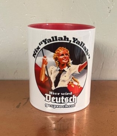 Tasse - rot - Nix "Yallah,Yallah" - Hier wird Deutsch gesprochen Tasse - rot - Nix "Yallah,Yallah" - Hier wird Deutsch gesprochen