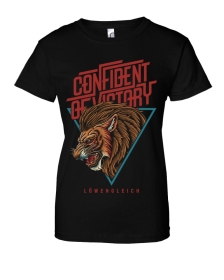 Frauen T-Shirt - Confident of Victory - Löwengleich - schwarz Frauen T-Shirt - Confident of Victory - Löwengleich - schwarz