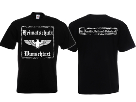 Frauen T-Shirt - Heimatschutz - Wunschtext Frauen T-Shirt - Heimatschutz - Wunschtext