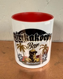 Tasse - rot - Afrikakorps Bar Brattendorf - Motiv 3 Tasse - rot - Afrikakorps Bar Brattendorf - Motiv 3