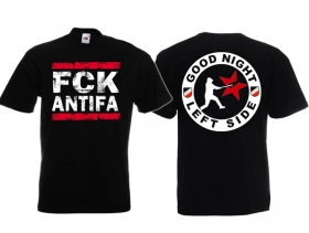 T-Hemd - FCK Antifa - Motiv 2 - schwarz T-Hemd - FCK Antifa - Motiv 2 - schwarz