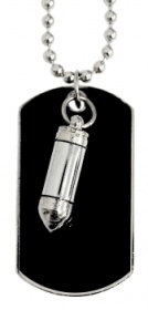Halskette - Dogtag - Patrone Halskette - Dogtag - Patrone
